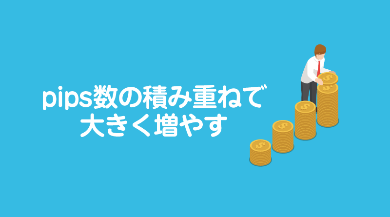 スキャルピングはpips数の積み重ねで大きく増やす