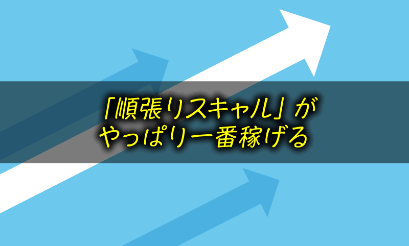 「順張りスキャル」がやっぱり一番稼げる