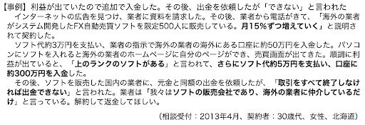 FXの自動売買詐欺の口コミ2