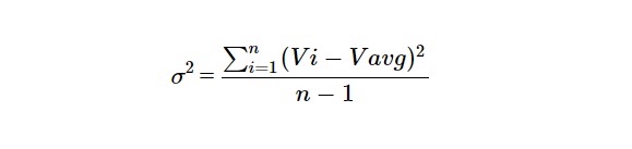 ヒストリカルボラティリティの計算式