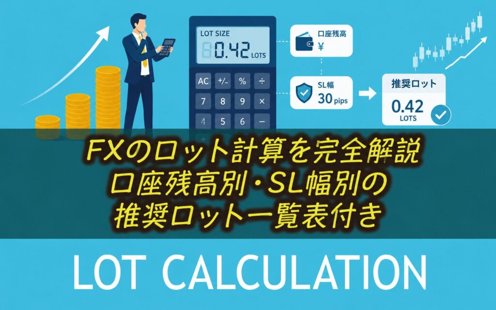 FXのロット計算を完全解説|口座残高別・SL幅別の推奨ロット一覧表付き