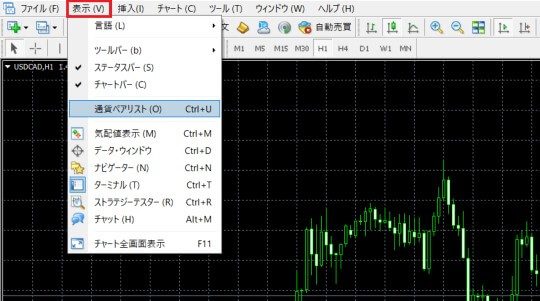 XMMT4通貨ペアリスト