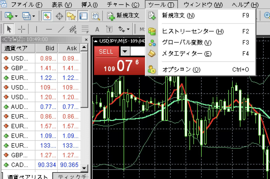 XMトレーディング攻略＿MT4を起動