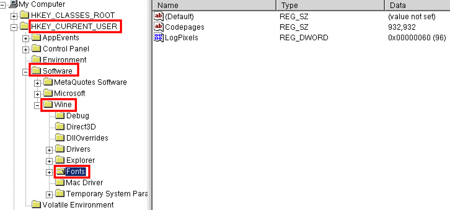 MT4の文字化け4