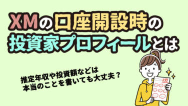XMの投資家プロフィールの書き方まとめ＜記入例あり＞